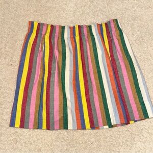 J. Crew Colorful Striped Mini Skirt